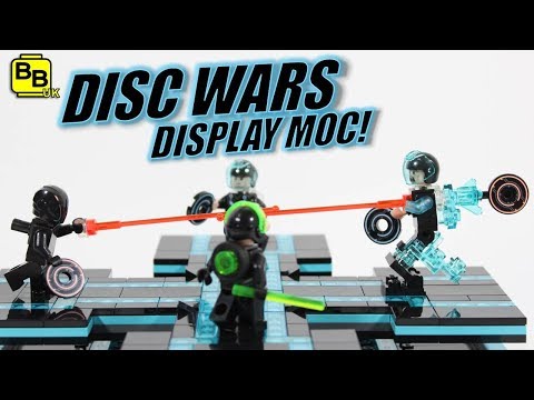 DISC WARS! LEGO TRON LEGACY EPIC DISPLAY MOC! Video