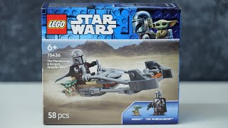 LEGO Star Wars 75436 The Mandalorian & Grogu's Speeder Bike - LEGO Speed Build Review