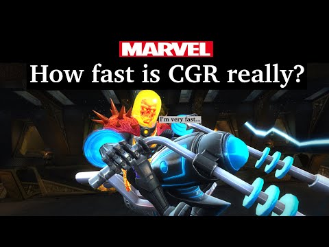 How fast is CGR really (ROL speed run) - marvel contest of champions