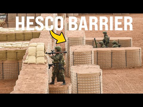 Goodbye sandbags?  This is how fortifications are built now | HESCO Barrier