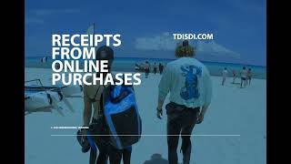 Receipts From Online Purchases Tutorial - SDI Family of Brands
