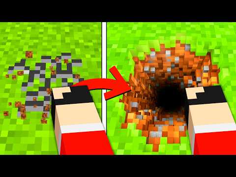 CAVEI até o OUTRO LADO DO MUNDO no Minecraft!