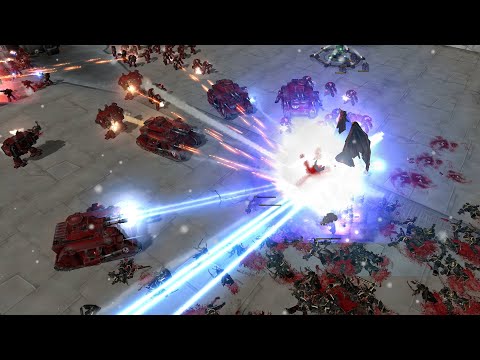 Unification Mod - Red Hunters & Grey Knights vs Chaos Space Marines - WH 40K Dawn Of War Soulstorm