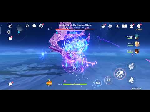 Genshin Impact Magatsu Mitake Narukami no Mikoto - Kokomi EC Mobile clear under 3 minutes