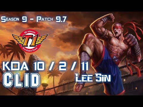 SKT T1 Clid LEE SIN vs KARTHUS Jungle - Patch 9.7 KR Ranked
