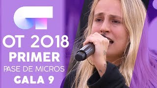 "AMORFODA" - MARÍA | PRIMER PASE DE MICROS GALA 9 | OT 2018