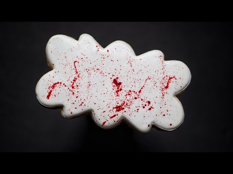 Cookie Blood Splatter Technique