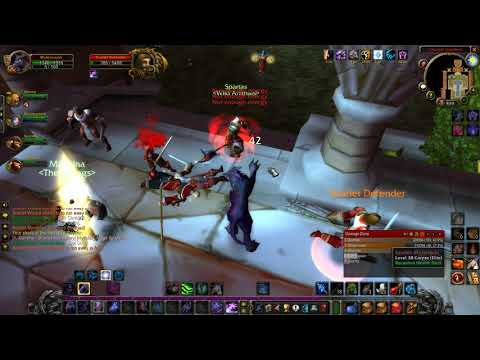 World Of Warcraft Classic  scarlet monastery cathedral Full run (Druid gameplay)