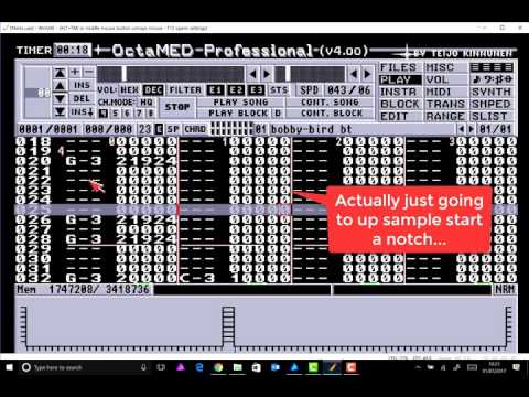 Making Jungle / Happy Hardcore Breakbeat on the Amiga / OctaMED Tutorial