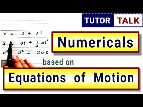 Numericals - Equations of Motion Class 9th