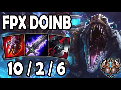 Renekton vs Aatrox [ FPX Doinb ] Lol Challenger Korea