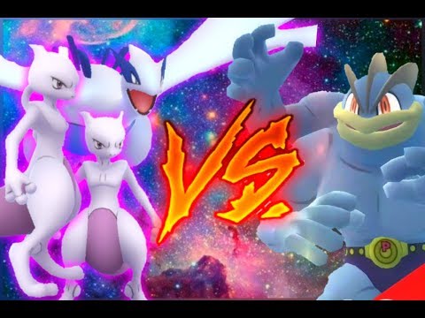 SOLOING MACHAMP RAID WITH ONLY 3 POKEMON IN POKEMON GO | MEWTWO & LUGIA VS LEVEL 3 MACHAMP RAID
