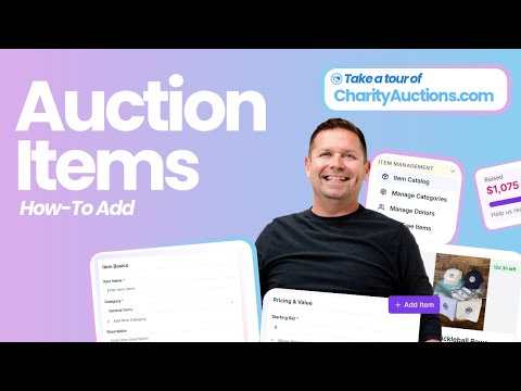 Add auction items demo for charity auction software