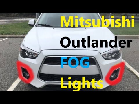 How to Replace FOG Lights BULBS on Mitsubishi Outlander 2010 2020