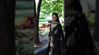 Black Embellished Chiffon Gharara - Video 2