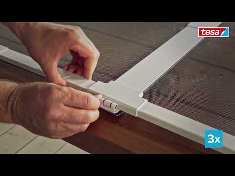 tesa® Insect Stop FALT Tür – faltbarer Alu-Rahmen für Türen: Step by Step Aufbauanleitung / Short