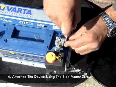 5-Steps To Install The Battery Brain Davice On Your Car Battery.