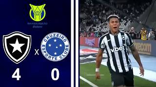 BRASILEIRO SÉRIE A 2026 - 1ª RODADA - BOTAFOGO 4X0 CRUZEIRO
