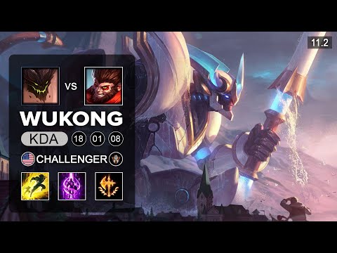 Wukong Top vs Malphite - NA Challenger Patch 11.2