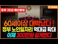 정부 공식발표 이제 65세 이상 300만원 쉽게 법니다 중년 일자리 혜택 역대급 확대