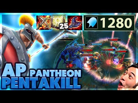 INSTANT PENTAKILL | GAMEBREAKING BUG | 1,000 AP PANTHEON - BunnyFuFuu