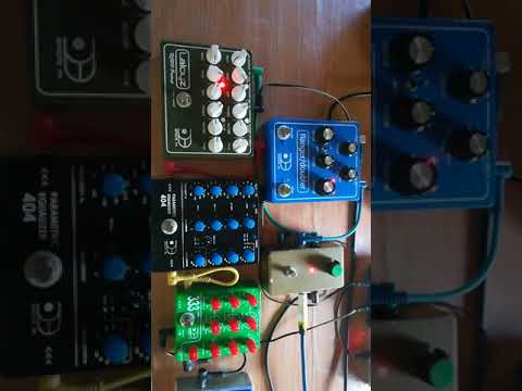 Century 200 2-channel Preamp pedal, PQ3 parametric EQ, PQ4 Parametric EQ Flanger-Doubler pedal v4