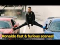 Cristiano Ronaldo S CRAZY Scenes On The Set Of The New Fast Furious Movie