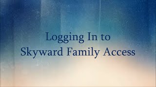 Logging In