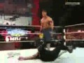 WWE RAW 3/28/11 - John Cena Hit Attitude Adjustment to The Rock