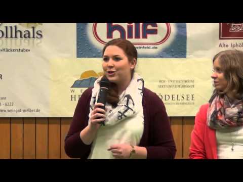 Die Kandidatinnen zur Fränkischen Weinkönigin zu Besuch beim TSV Rödelsee