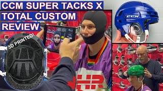 The most comfortable & best fitting hockey helmet! CCM Super Tacks X Total Custom review