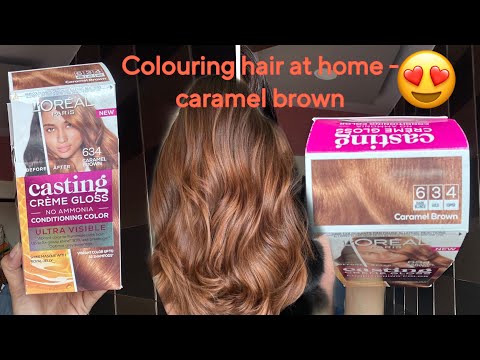 Colouring my hair at home - caramel brown | caramel...