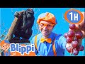 Blippi Feeds The Animals At The Zoo 1 HOUR OF BLIPPI TOYS Animal Videos For Kids