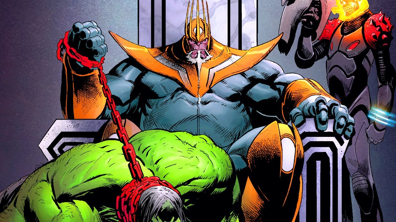 King Thanos Turned The Hulk Into A Pet
