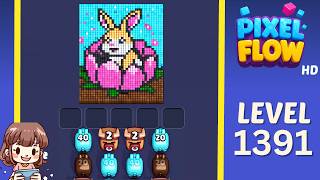 Pixel Flow Level 1391 Solution Walkthrough