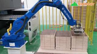Tiên phong ỨNG DỤNG ROBOT GẮP PHÔI MÁY KHOAN 6 MẶT