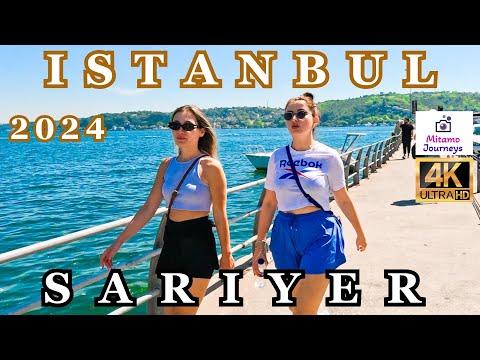 ISTANBUL SARIYER COAST LINE WALKING TOUR | JUNE 2TH 2024 | UHD 4K 60FPS