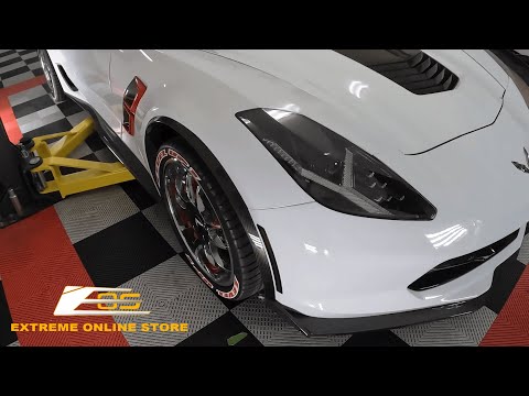 EOS Chevrolet Corvette C7 Carbon Fiber Fender Flare installed by Scott @THECORVETTECHANNEL