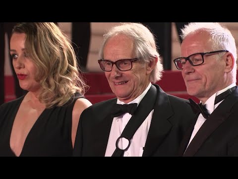 Two-time Palme D'or winner Ken Loach premieres his latest film "Sorry We Missed You" at the Cannes Film Festival. (May 17)
