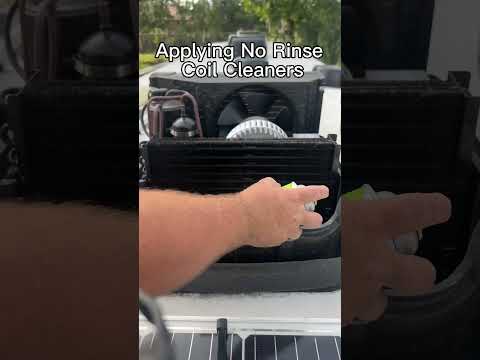 cleaning rv a/c #ac #rvmaintenance #rvlifestyle#fulltimefamilies #touhauler #rvliving #asmr