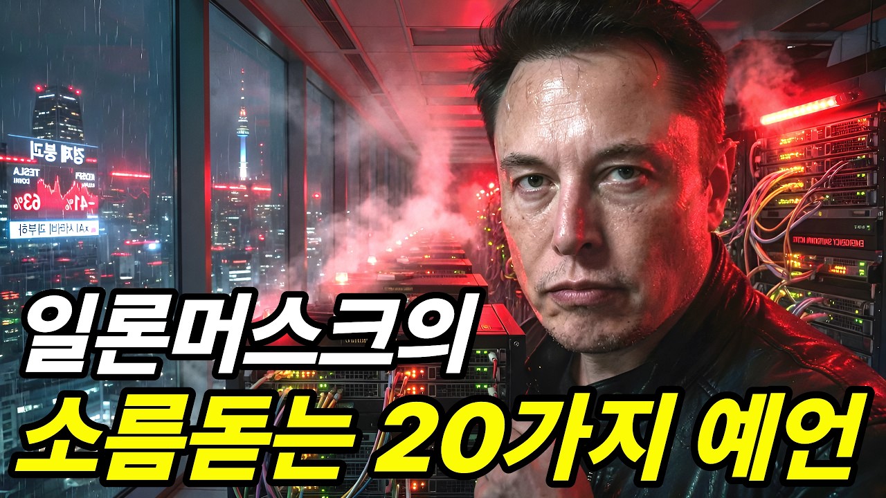 일론머스크가 전하는 소름돋는  미래 예측 20가지