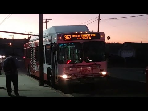 (Retired) San Diego MTS New Flyer  C40LF 2706 Route 962 to Spring Valley