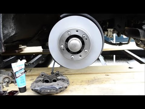 Front Brake Rotor Replace & Brembo Caliper and Pads Removal - Porsche 944 Turbo