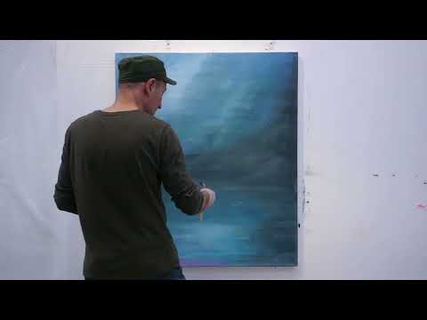 Weite Landschaft - sfumato Technik