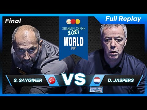 Final - Semih SAYGINER vs Dick JASPERS (Sharm El Sheikh World Cup 3-Cushion 2021)