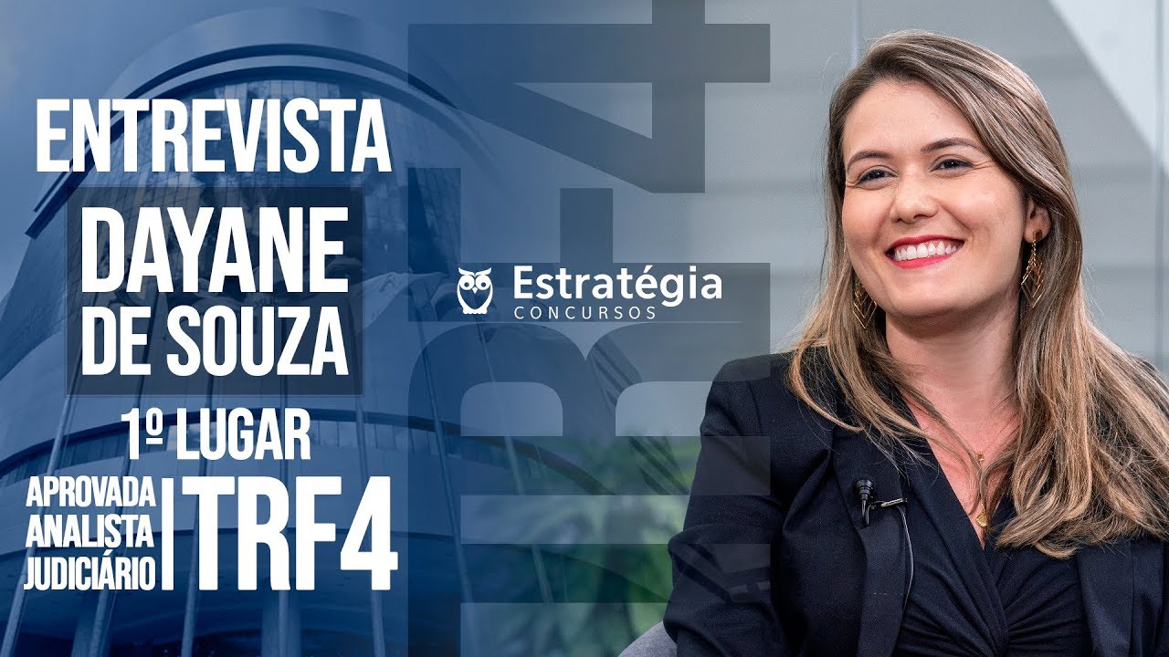 APROVADA | DAYANE SOUZA | TRF4 | ANALISTA JUDICIÁRIO | 1º LUGAR