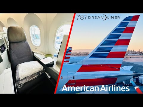 YouTube thumbnail for American Airlines Boeing 787-8