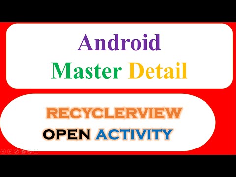 Android Master Detail Ep.02 : Custom RecyclerView - Open Activity,Pass Data when Clicked