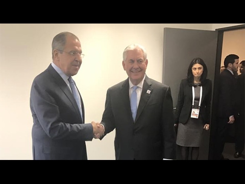 Breaking Russian Sergey Lavrov & USA Secretary of State Rex Tillerson meet 1st time February 2017 Video