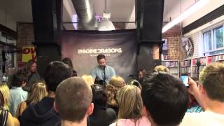 1- Introduction by Dan Reynolds - Imagine Dragons @ Independent Records - Denver 8-31-2012